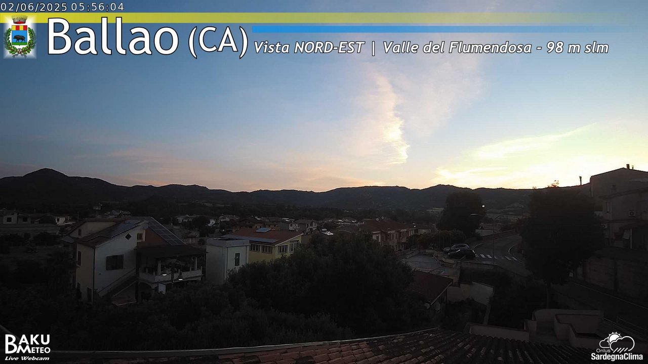 time-lapse frame, Ballao webcam