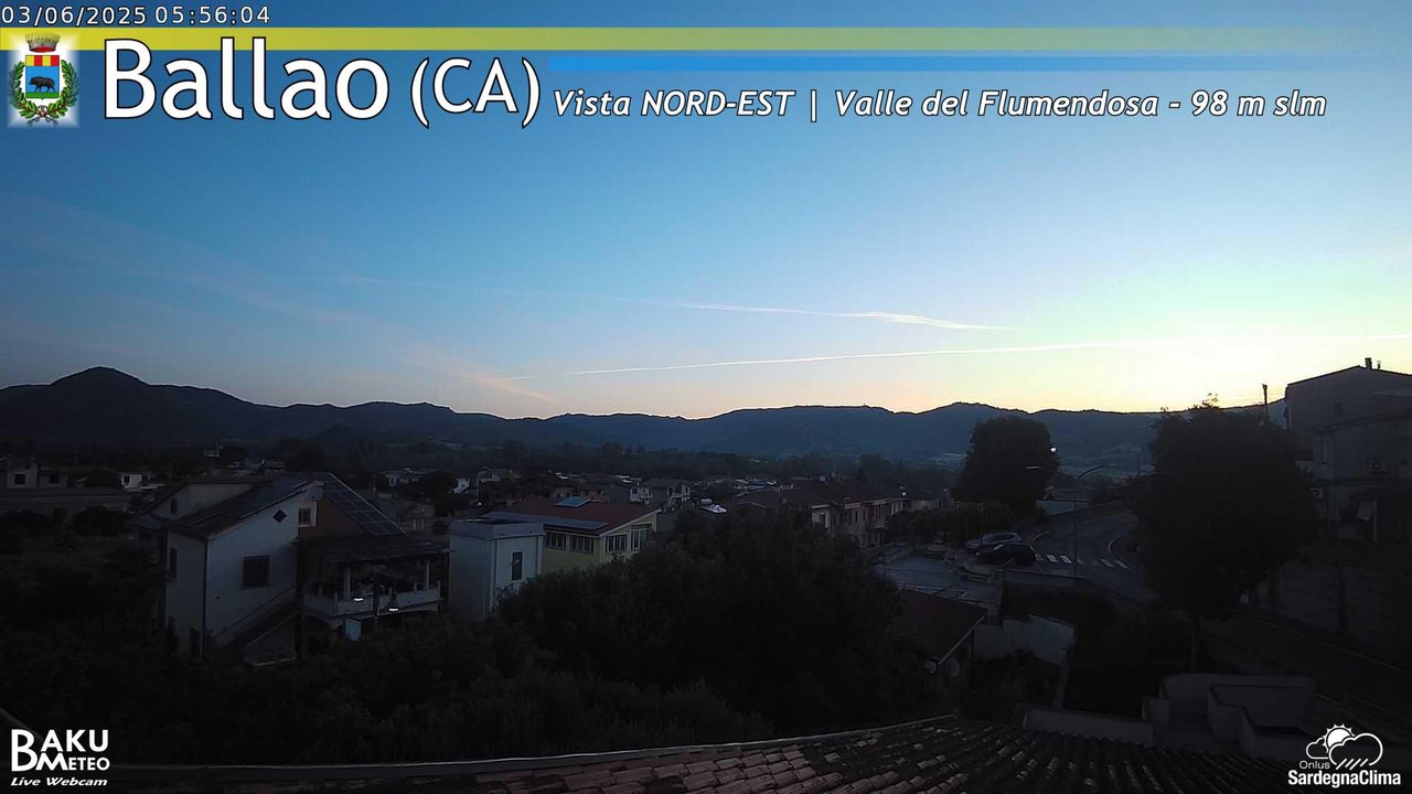 time-lapse frame, Ballao webcam