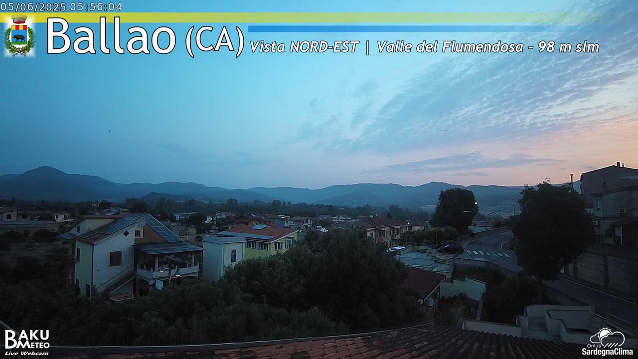 time-lapse frame, Ballao webcam