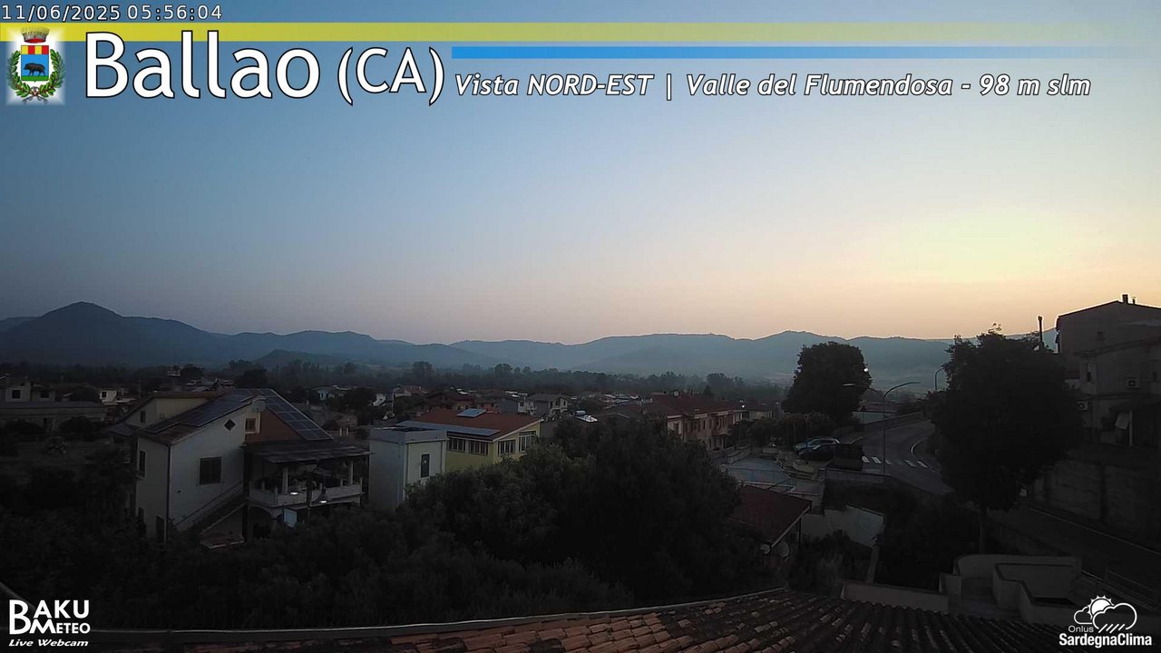 time-lapse frame, Ballao webcam