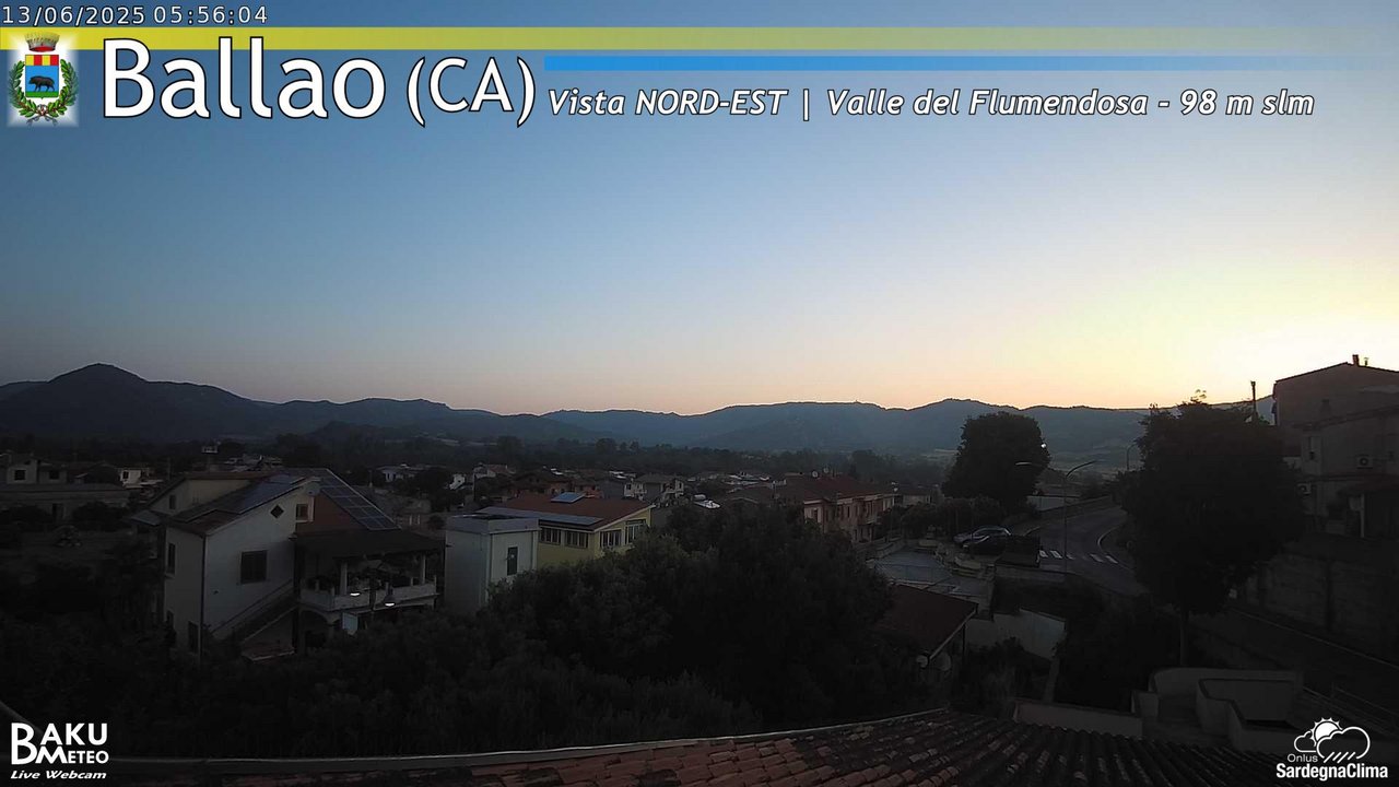 time-lapse frame, Ballao webcam