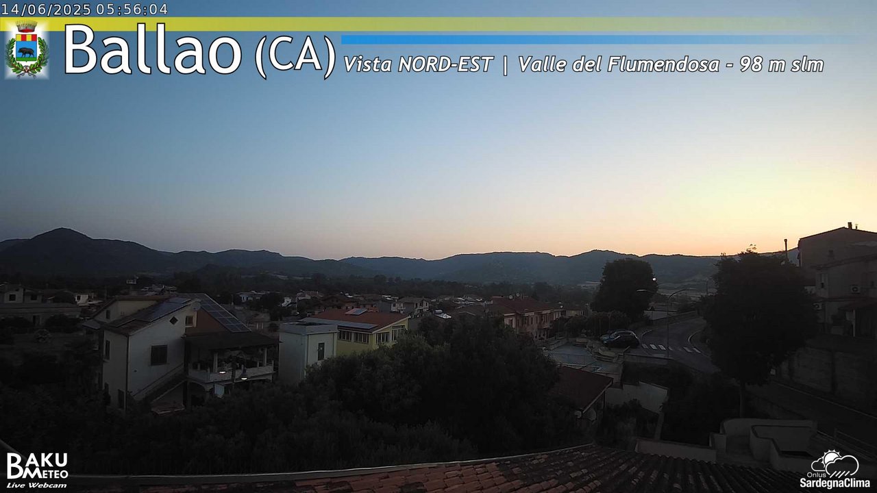 time-lapse frame, Ballao webcam