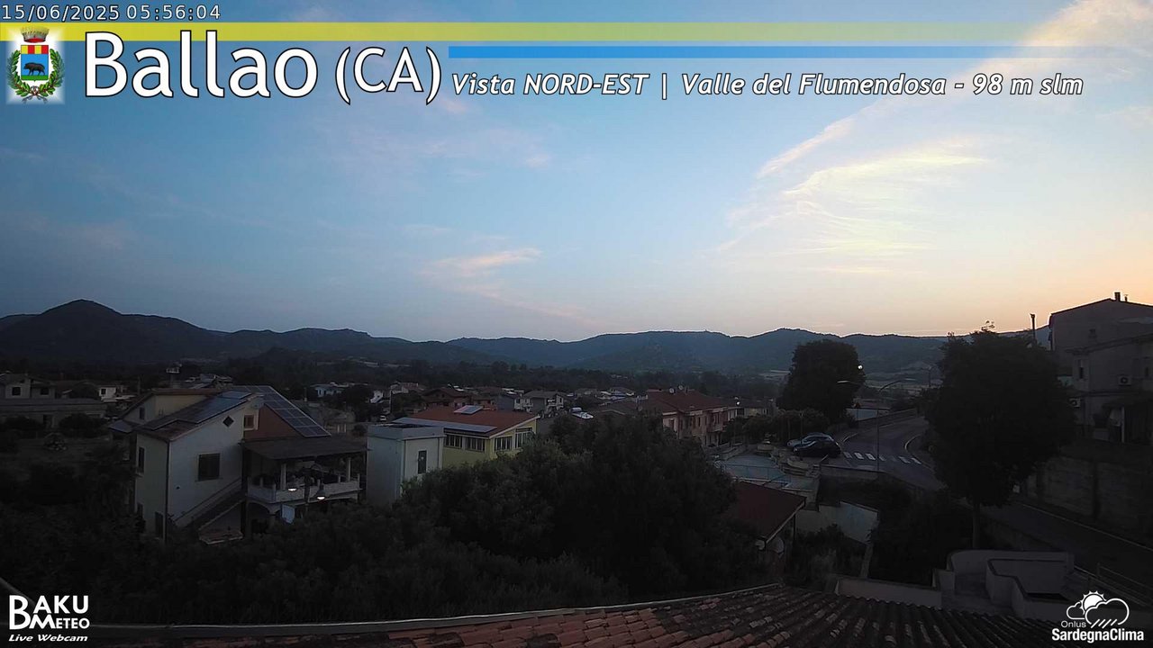time-lapse frame, Ballao webcam