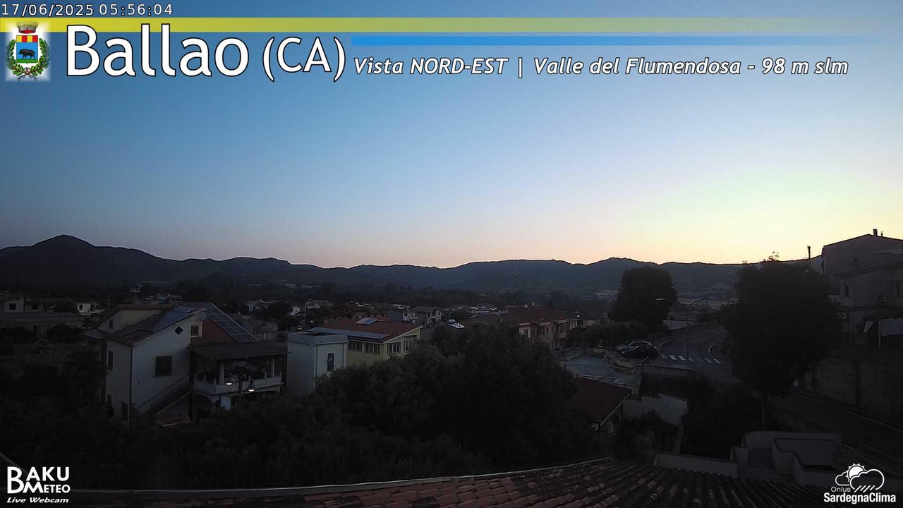 time-lapse frame, Ballao webcam