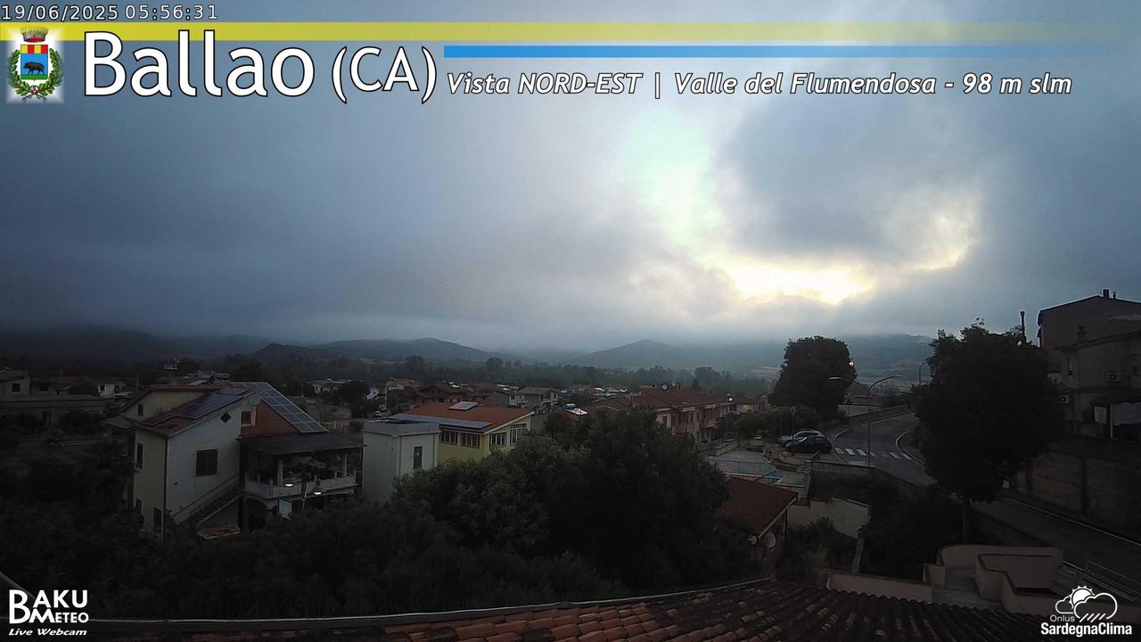 time-lapse frame, Ballao webcam