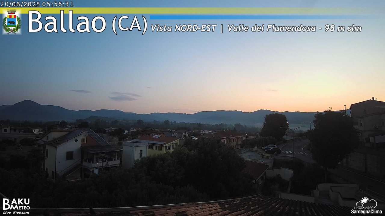 time-lapse frame, Ballao webcam