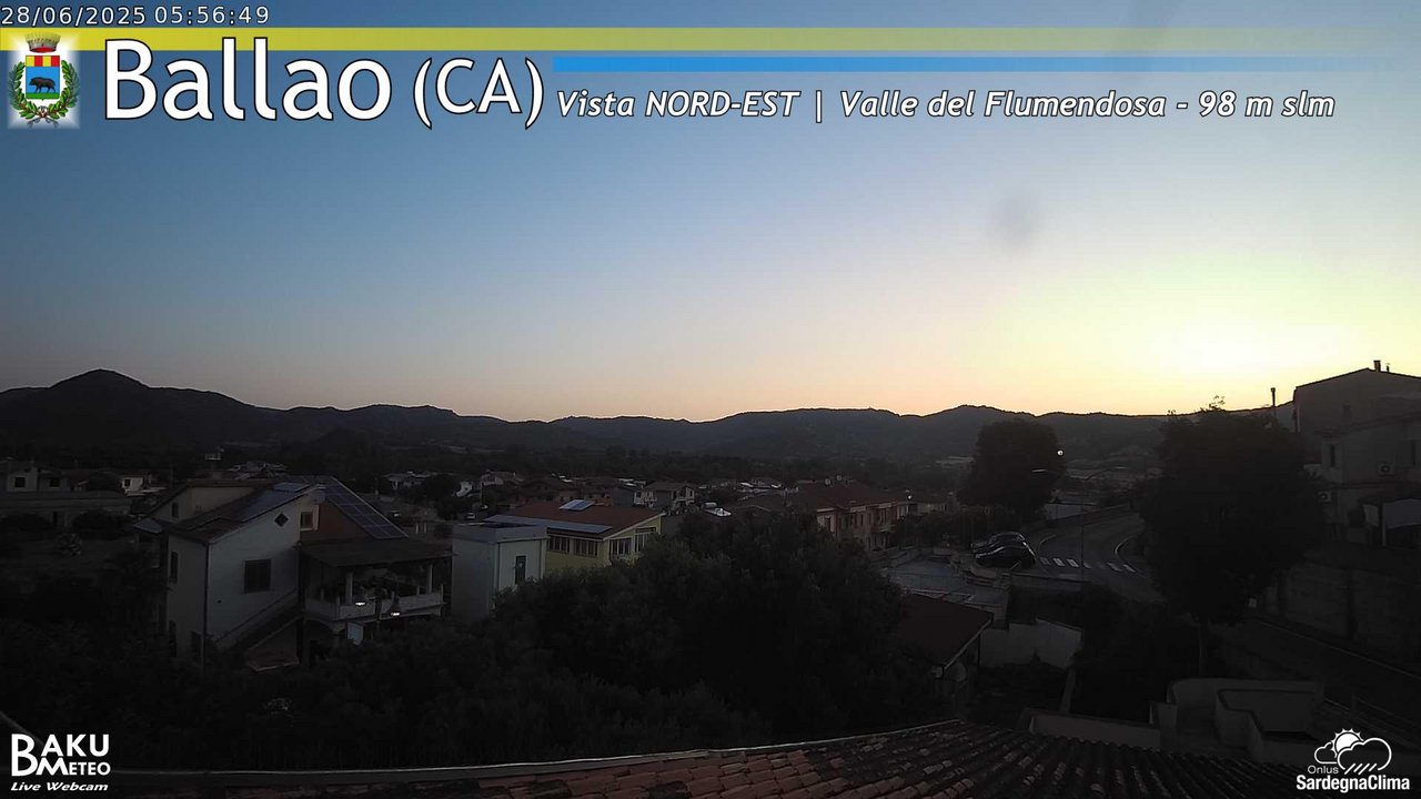 time-lapse frame, Ballao webcam