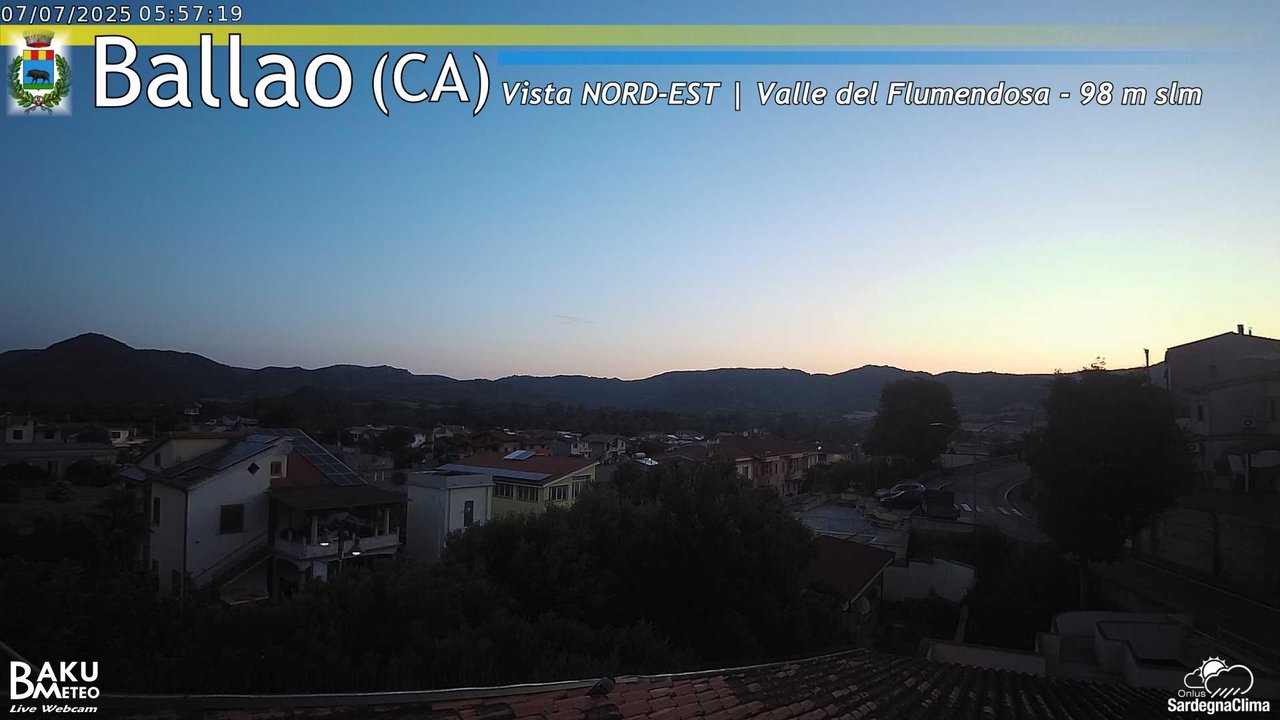 time-lapse frame, Ballao webcam