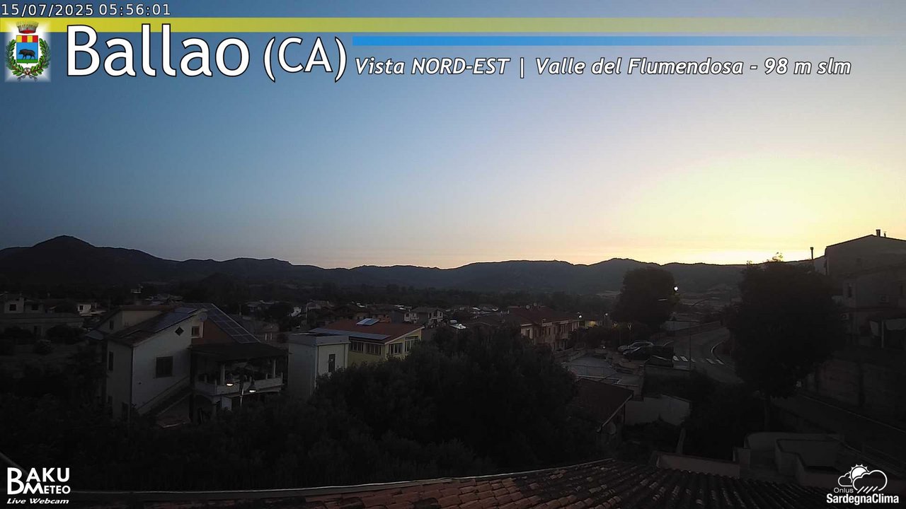 time-lapse frame, Ballao webcam