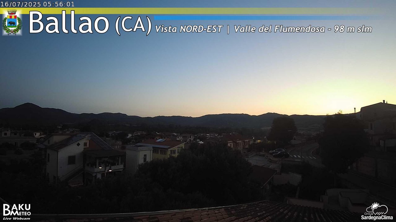 time-lapse frame, Ballao webcam