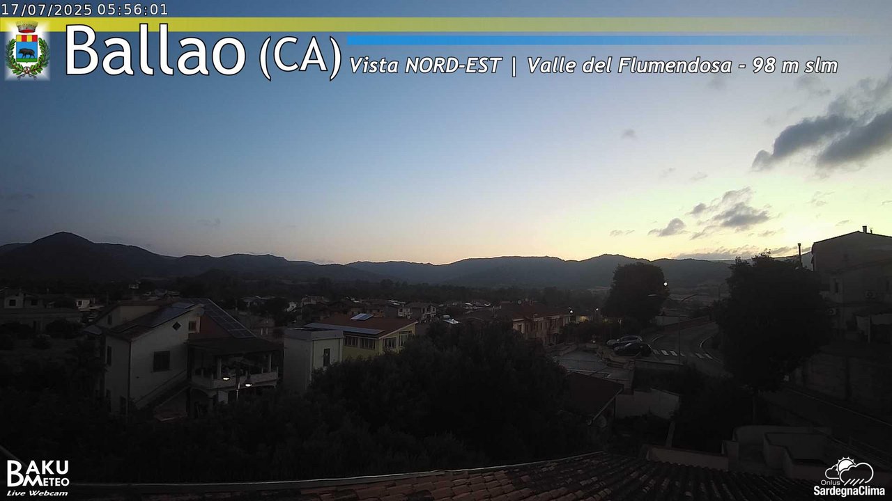 time-lapse frame, Ballao webcam