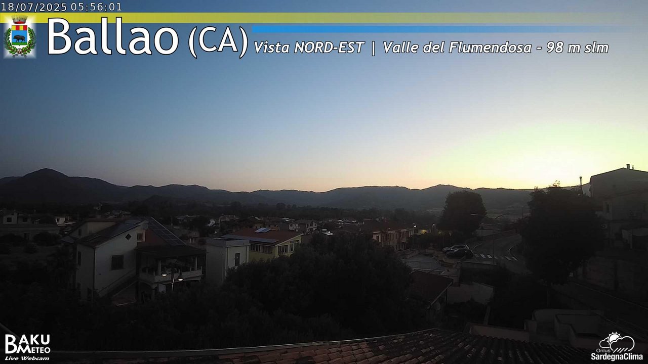 time-lapse frame, Ballao webcam