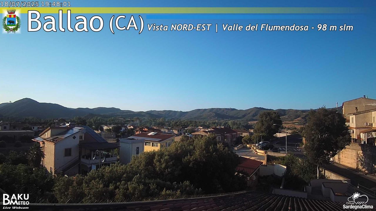 time-lapse frame, Ballao webcam