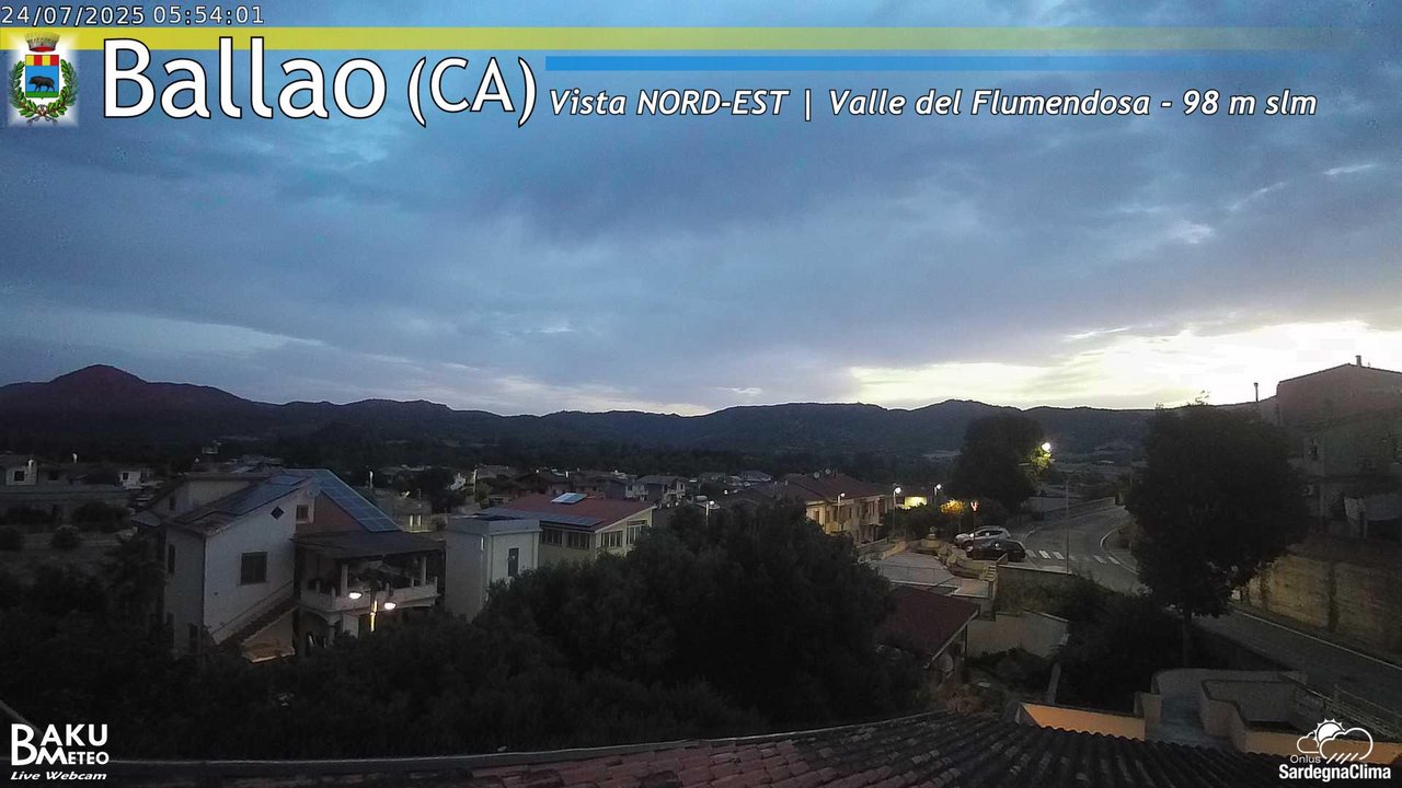 time-lapse frame, Ballao webcam