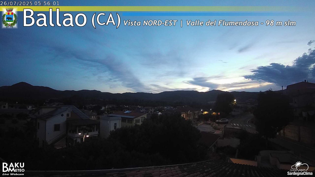 time-lapse frame, Ballao webcam