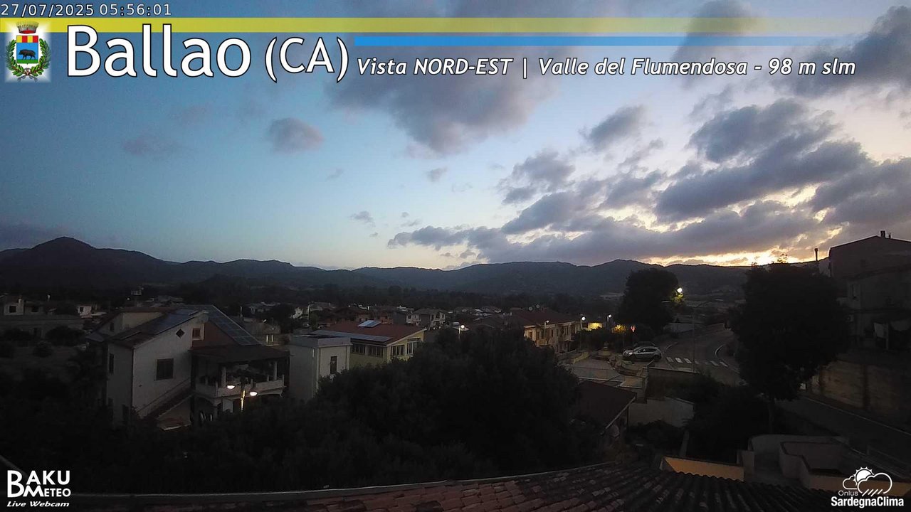 time-lapse frame, Ballao webcam