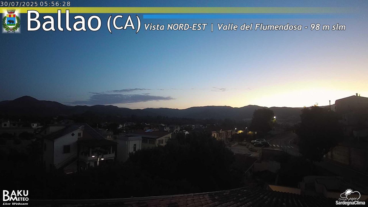 time-lapse frame, Ballao webcam