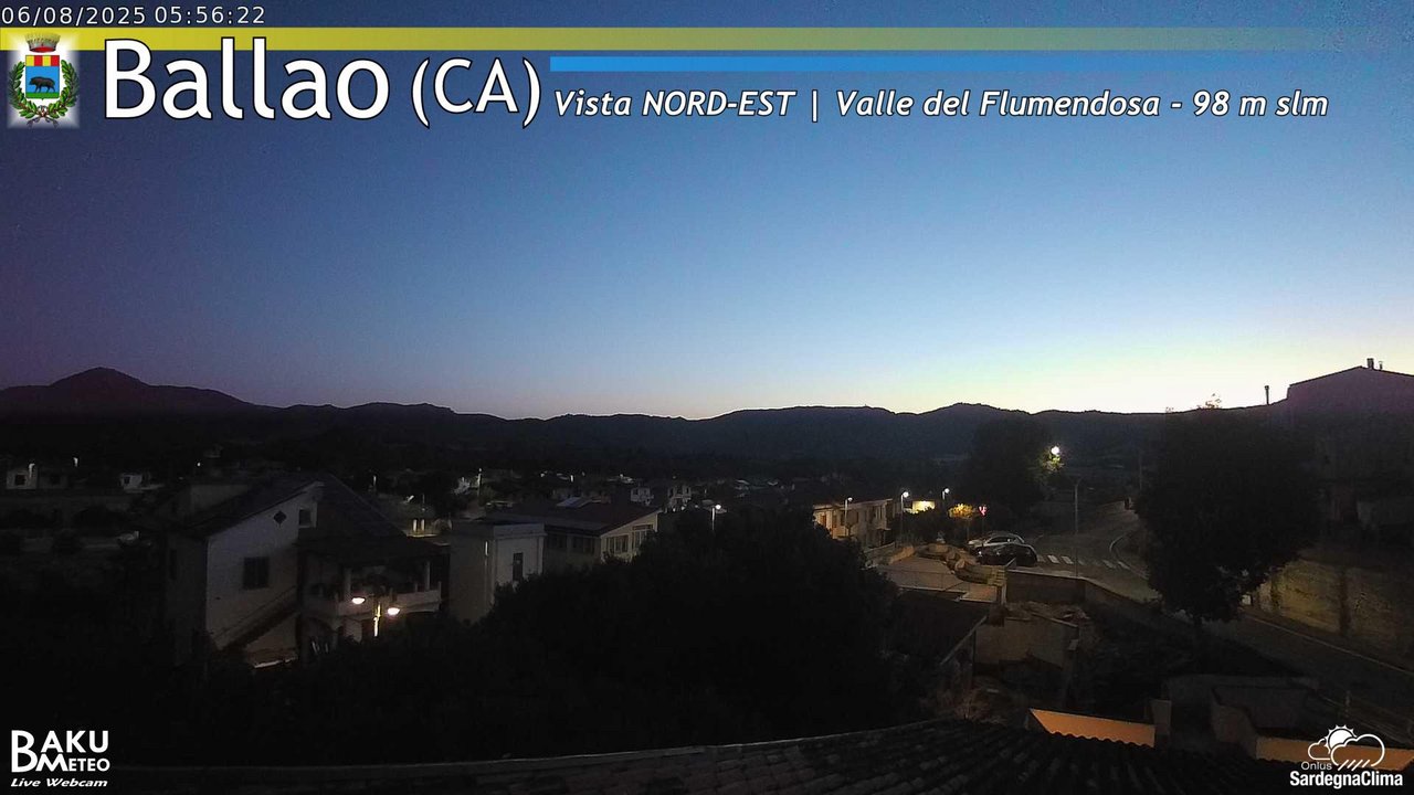 time-lapse frame, Ballao webcam