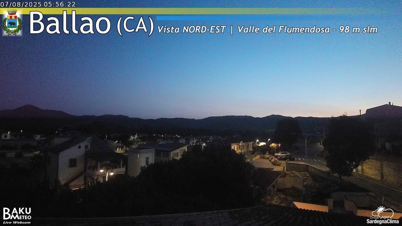 time-lapse frame, Ballao webcam
