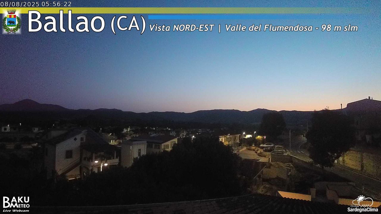 time-lapse frame, Ballao webcam