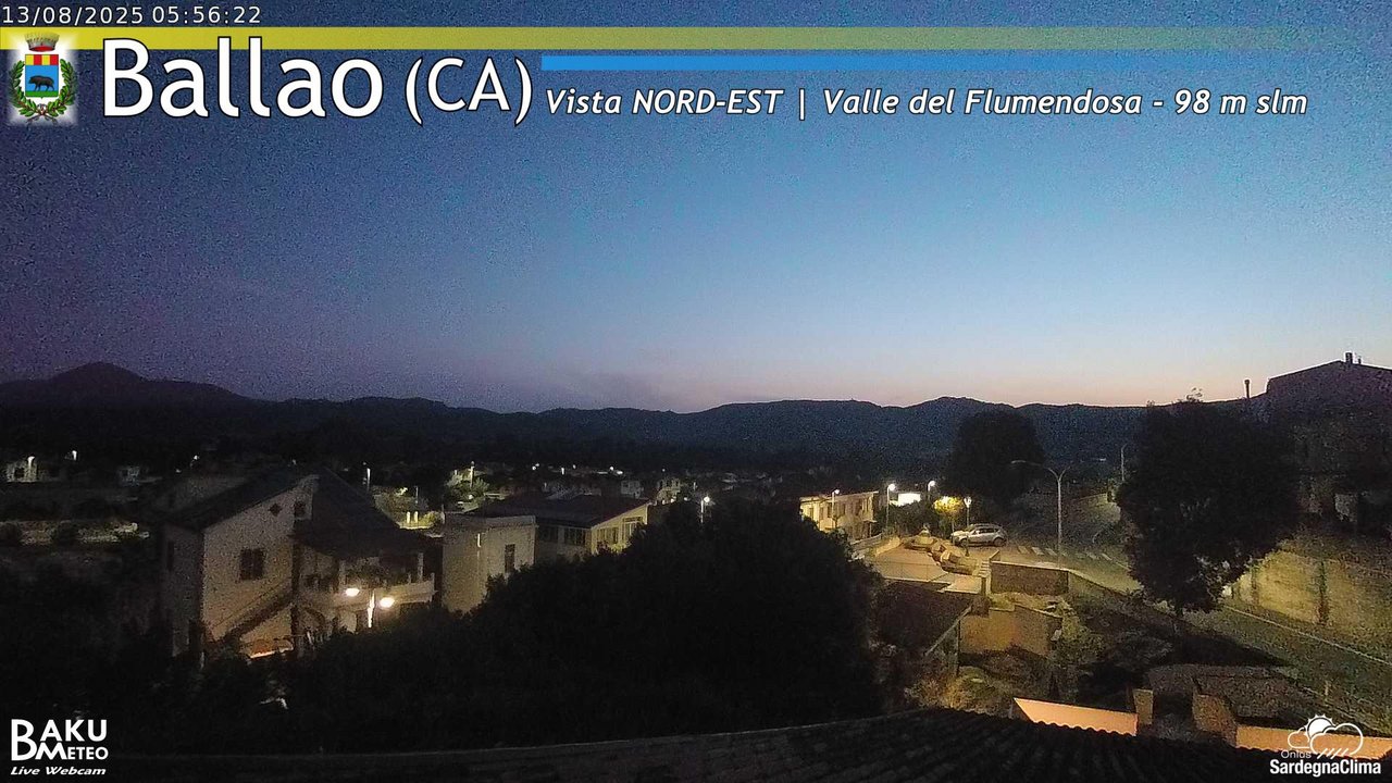 time-lapse frame, Ballao webcam