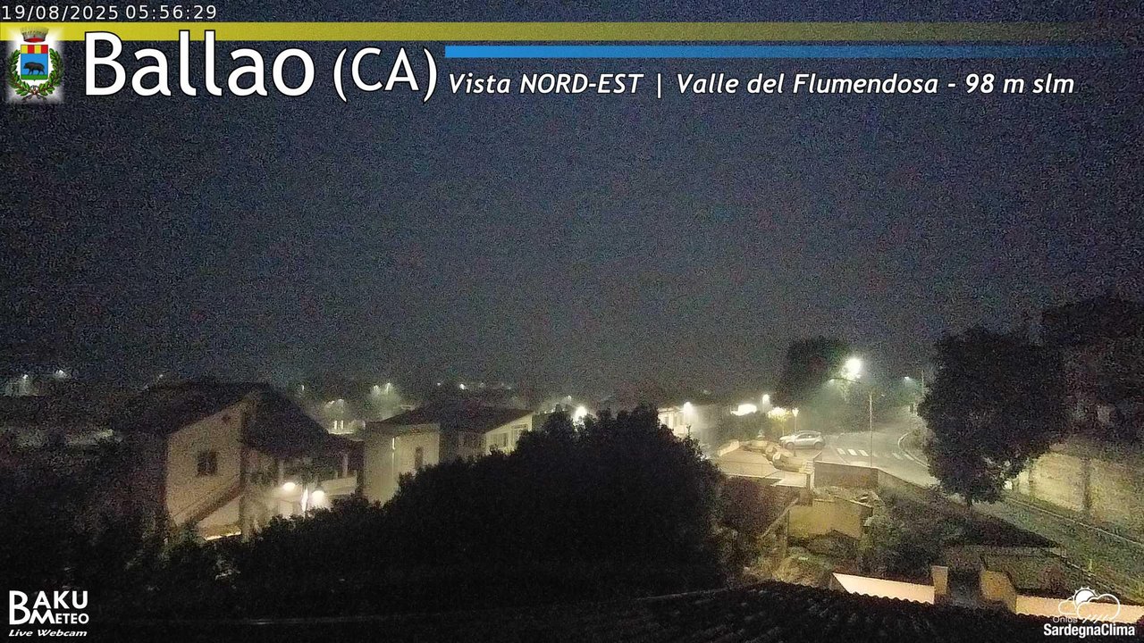 time-lapse frame, Ballao webcam