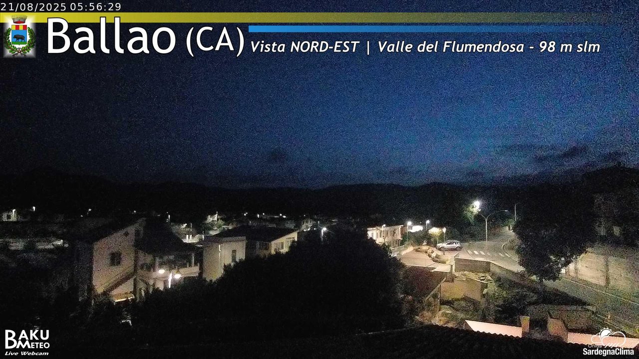 time-lapse frame, Ballao webcam