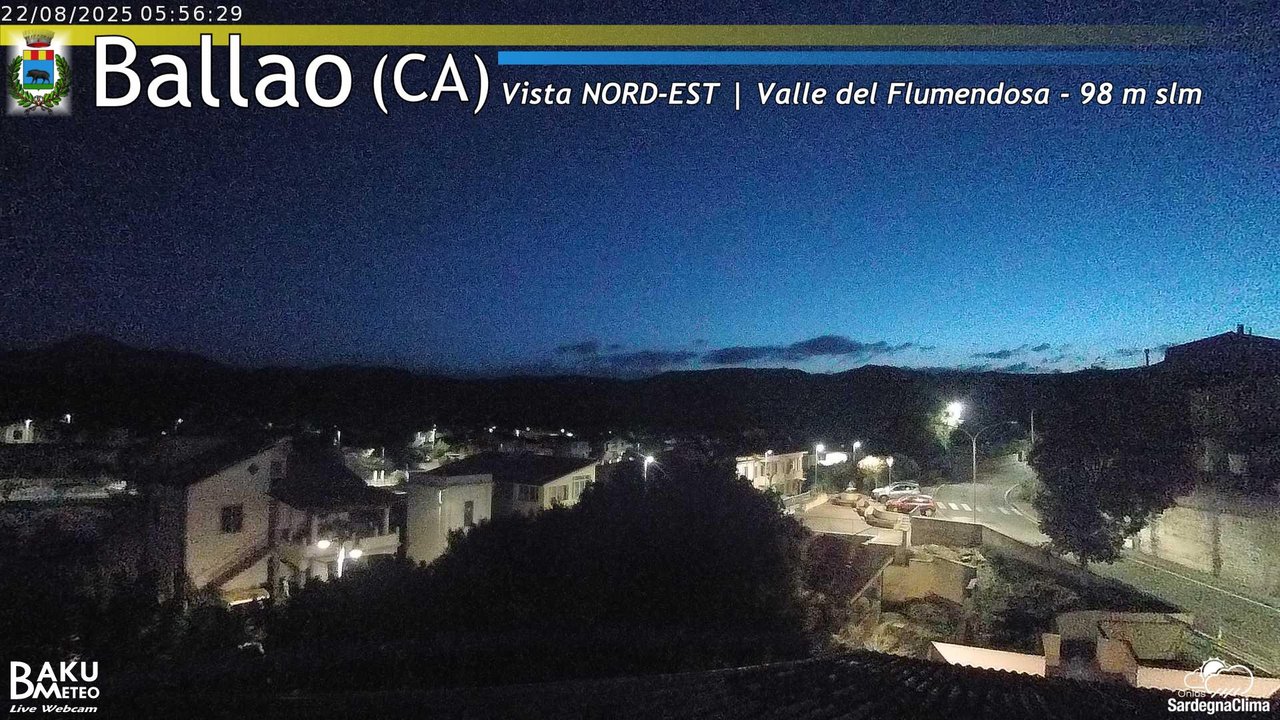 time-lapse frame, Ballao webcam