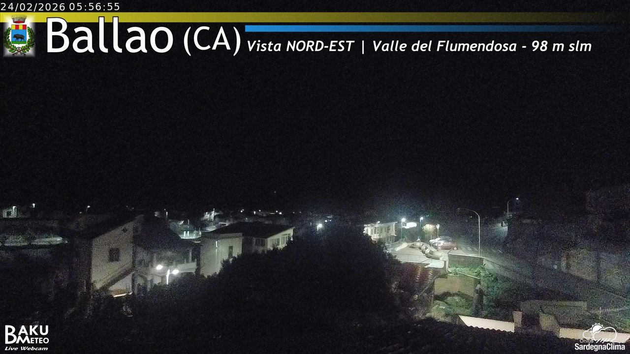 time-lapse frame, Ballao webcam