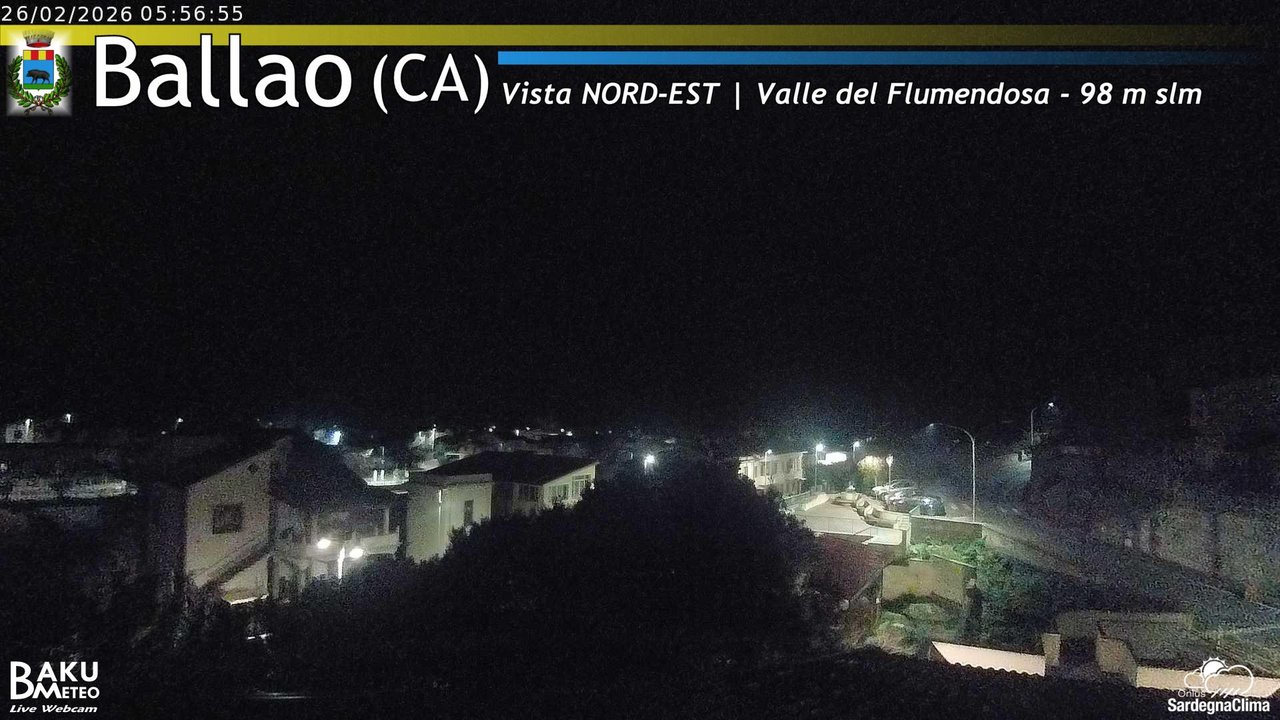 time-lapse frame, Ballao webcam