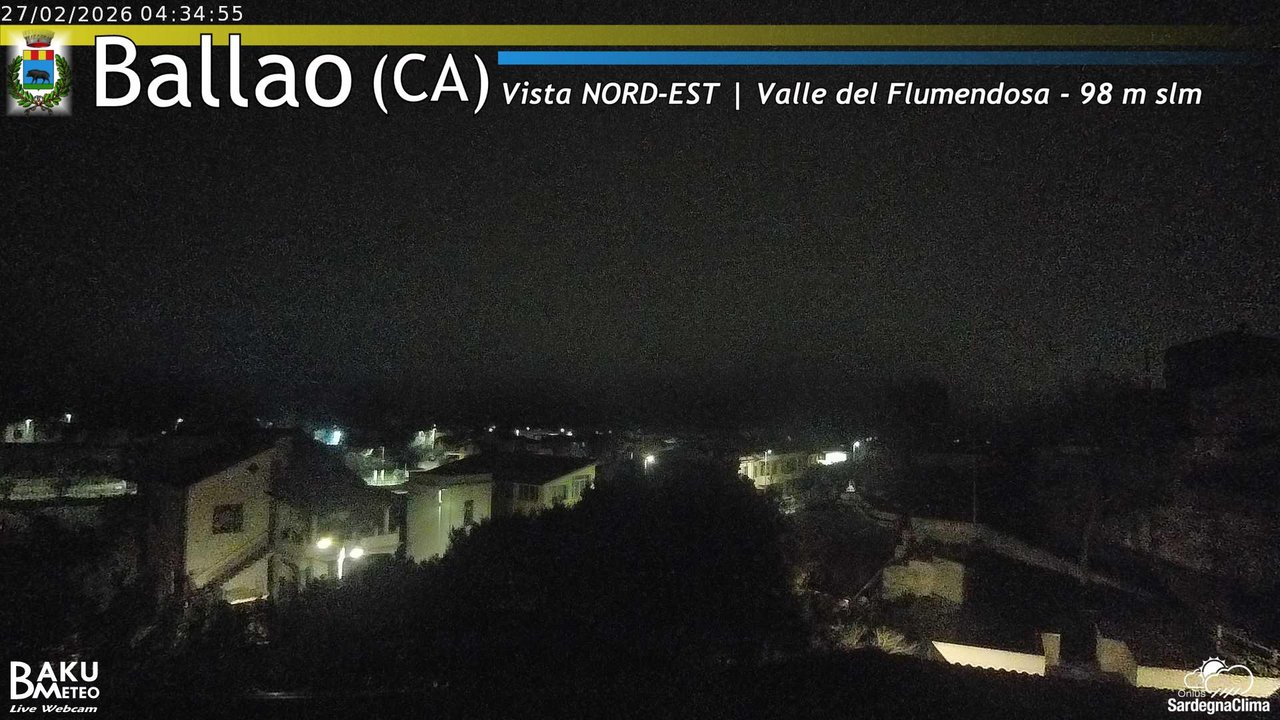 time-lapse frame, Ballao webcam