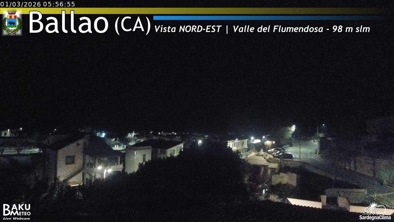 time-lapse frame, Ballao webcam