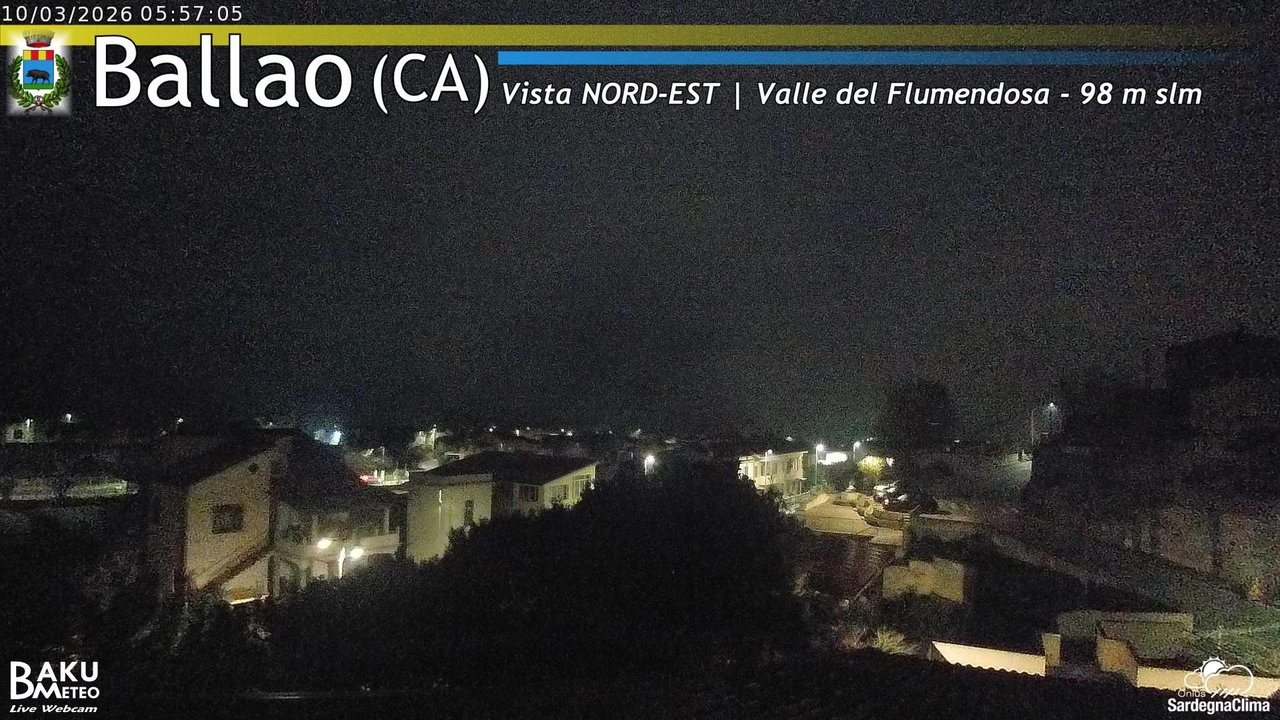 time-lapse frame, Ballao webcam
