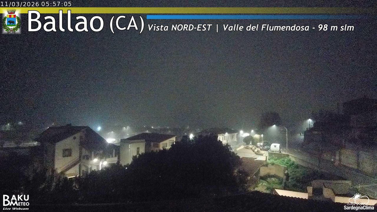 time-lapse frame, Ballao webcam