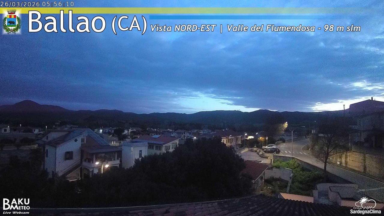 time-lapse frame, Ballao webcam