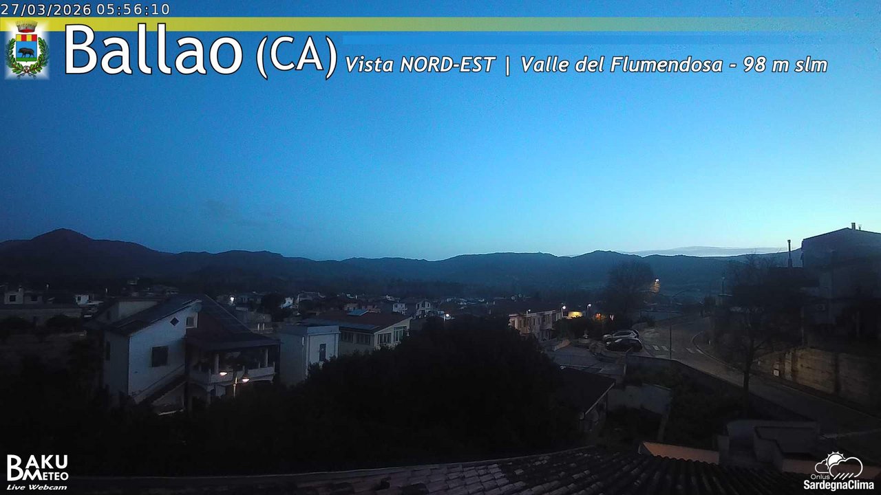 time-lapse frame, Ballao webcam