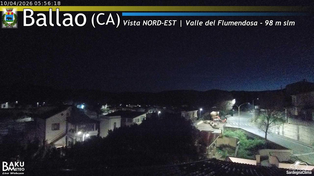 time-lapse frame, Ballao webcam