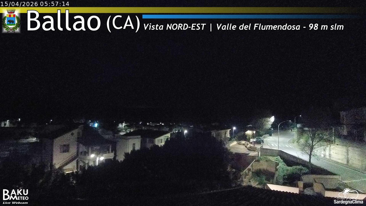 time-lapse frame, Ballao webcam