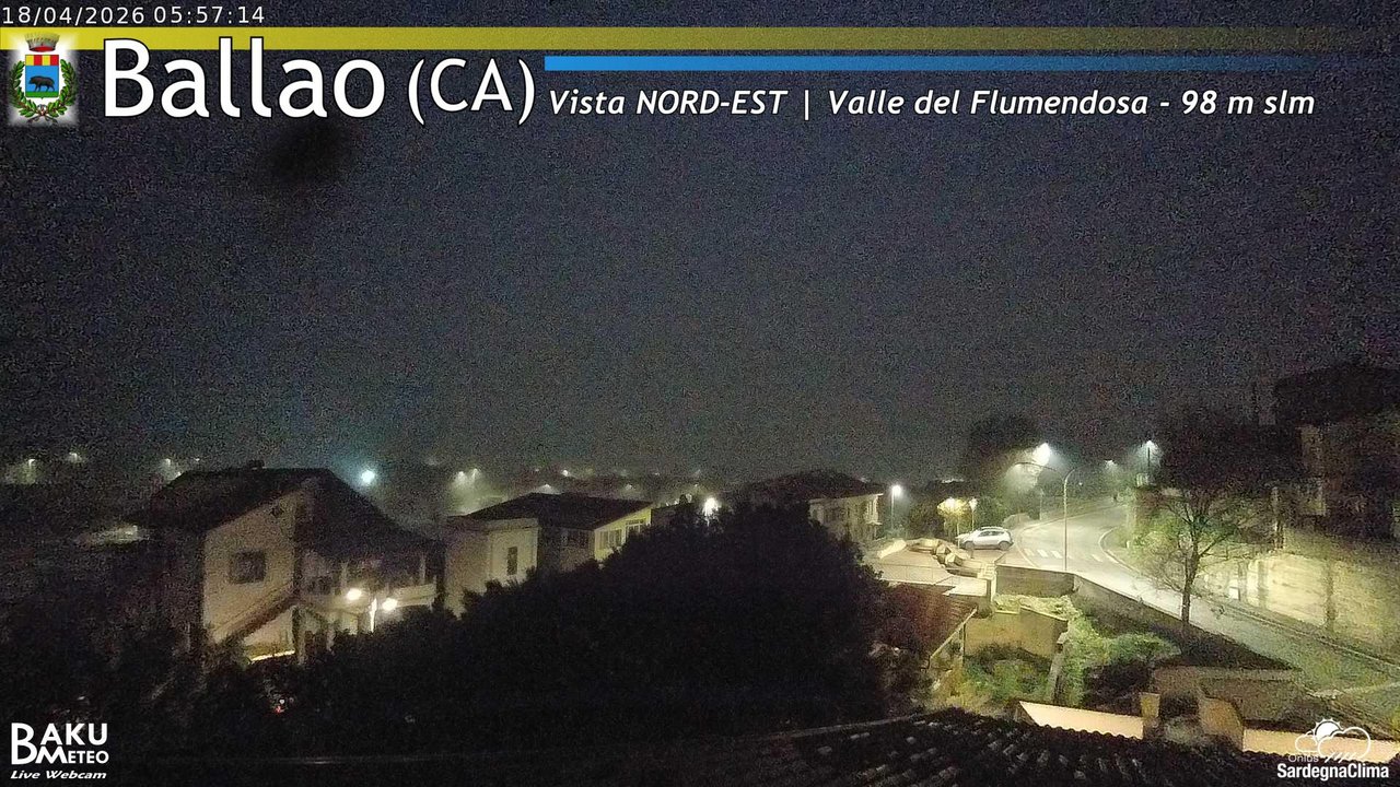 time-lapse frame, Ballao webcam