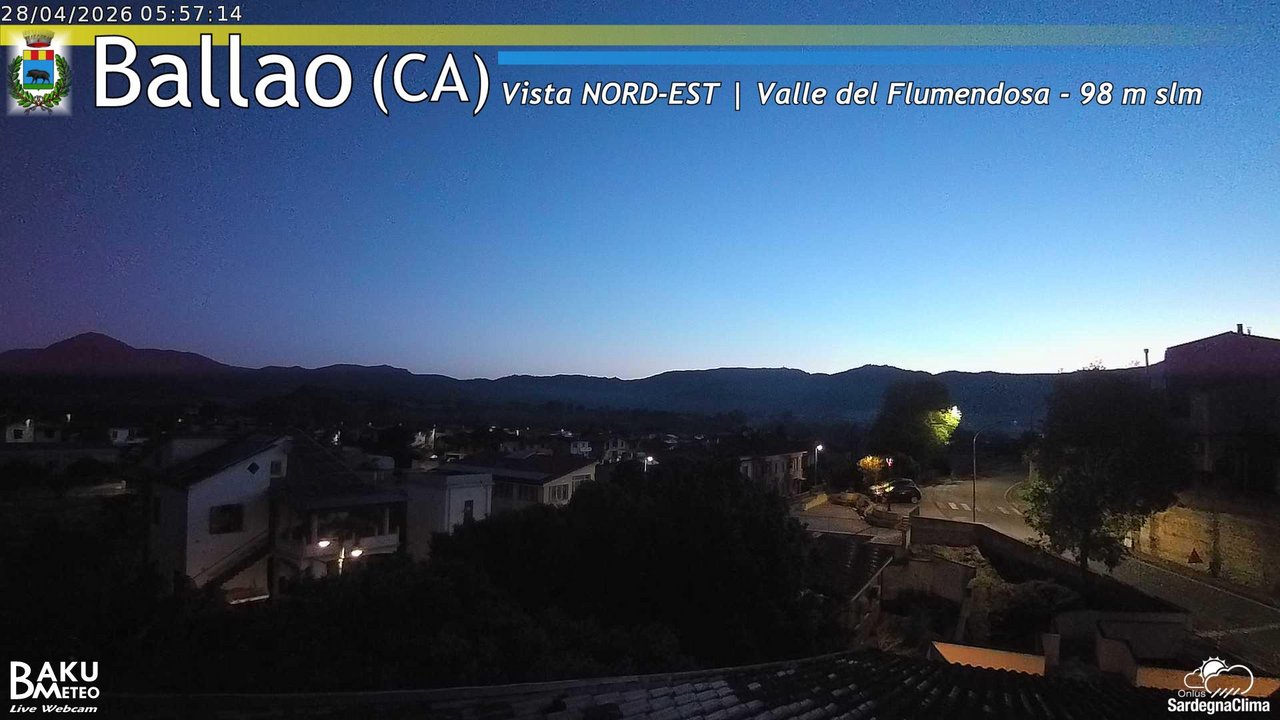 time-lapse frame, Ballao webcam