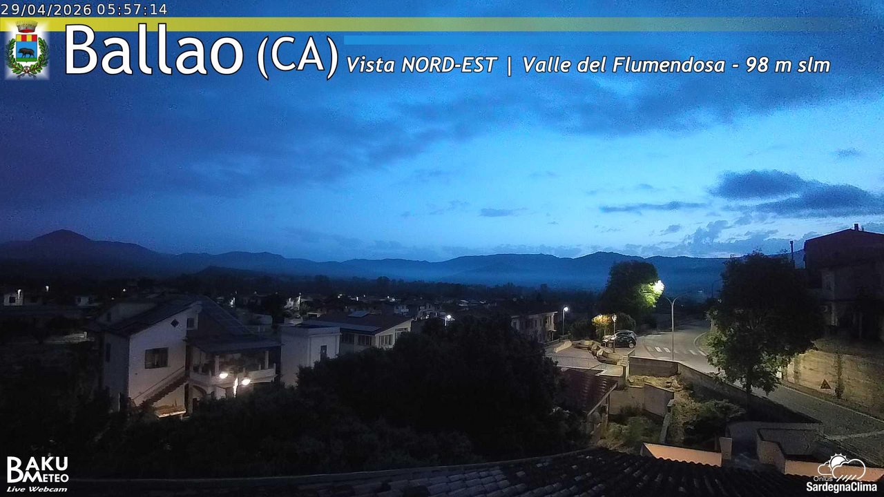 time-lapse frame, Ballao webcam