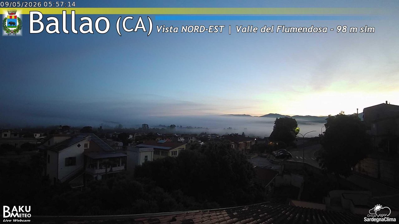 time-lapse frame, Ballao webcam
