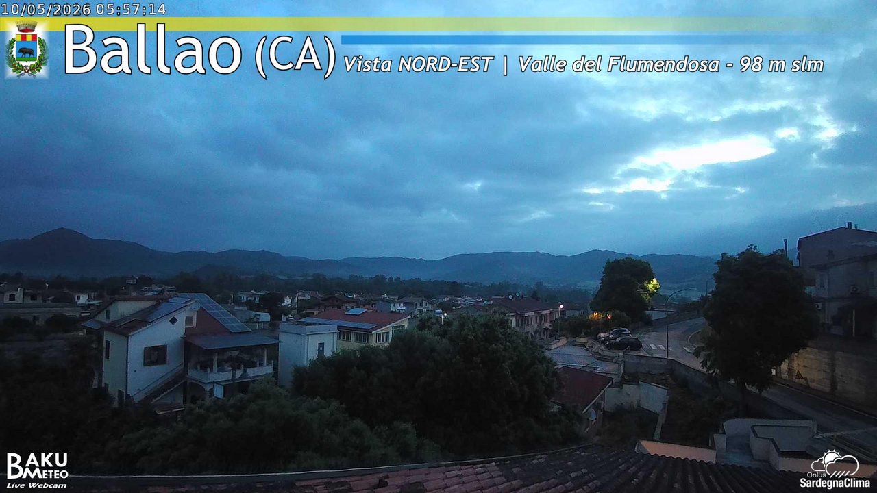 time-lapse frame, Ballao webcam