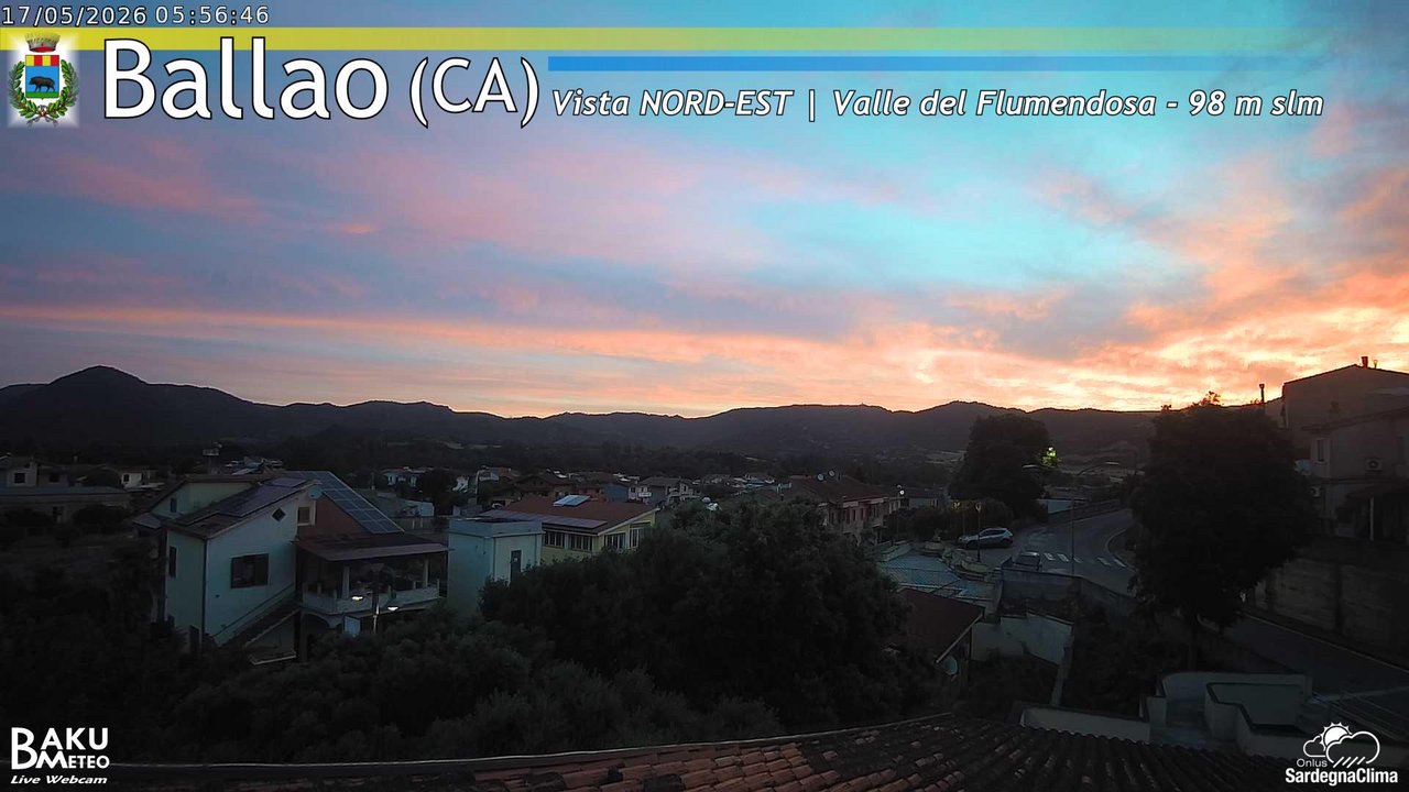 time-lapse frame, Ballao webcam