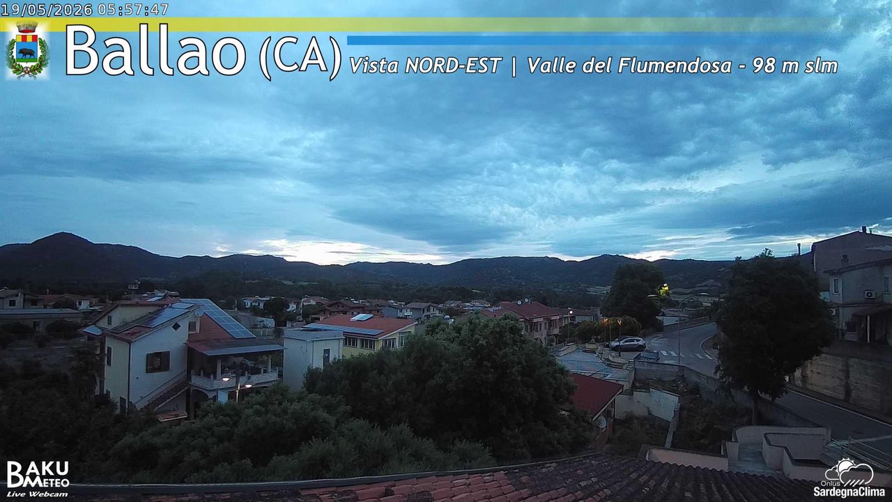 time-lapse frame, Ballao webcam