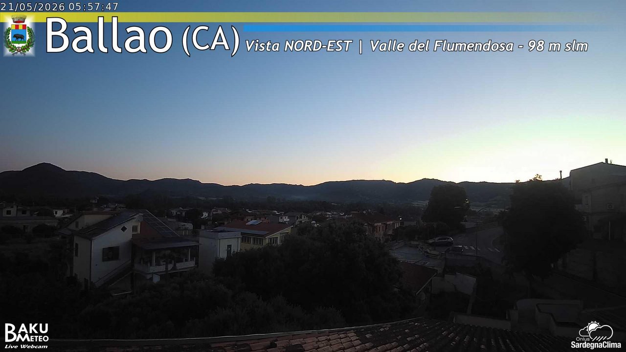 time-lapse frame, Ballao webcam
