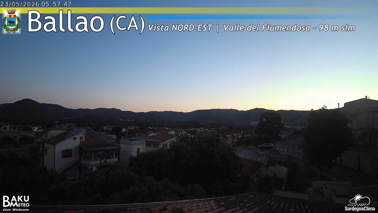 time-lapse frame, Ballao webcam