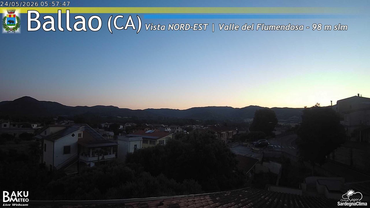 time-lapse frame, Ballao webcam