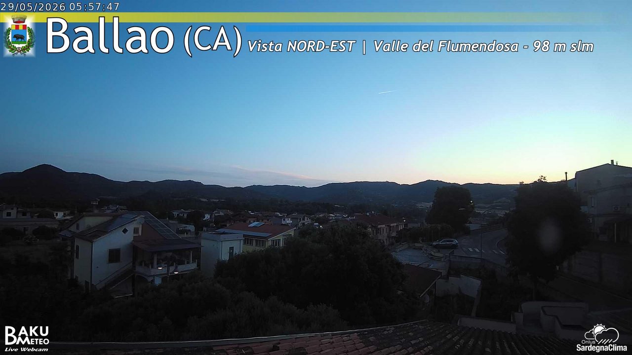 time-lapse frame, Ballao webcam