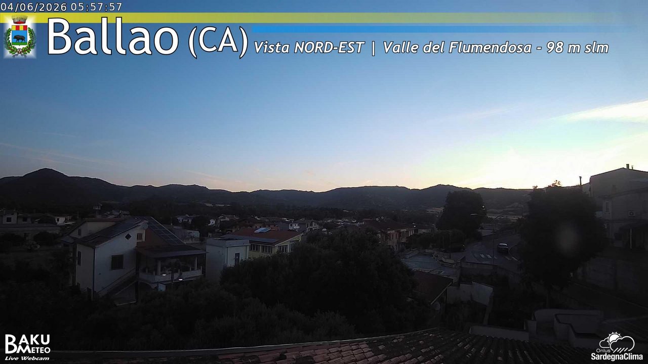 time-lapse frame, Ballao webcam